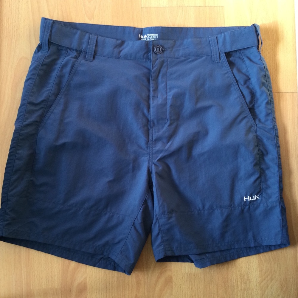 HUK Men's Fishing Shorts XXXL 3XL 40" Pockets Quick Dry Beach Surf